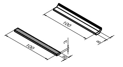 Подкладка алюминиевая опорная REALIT REA 026 Детали систем вентиляции